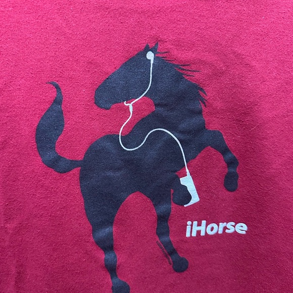 iHORSE Deep Red Hoodie. Sz XL. SUPER CUTE - Picture 2 of 8